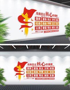 社会主义核心价值观党建文化墙