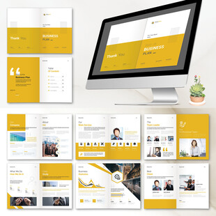 商业画册InDesign模板