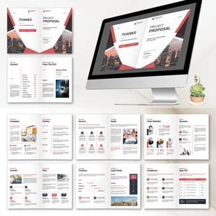 大气画册InDesign模板