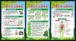 世界无烟日展板