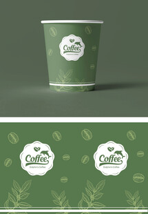 绿色纸杯包装设计