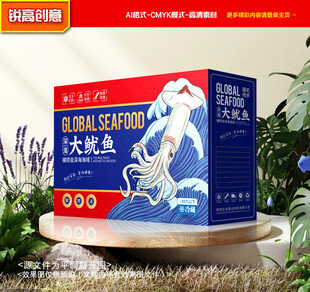 鱿鱼包装 海鲜礼盒