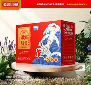 鱿鱼包装 海鲜礼盒