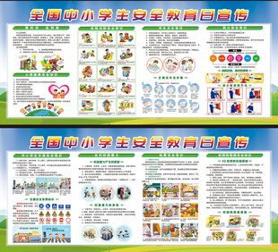 中小学生安全教育展板