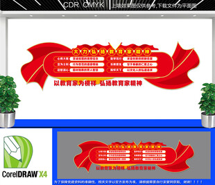 弘扬教育家精神文化墙