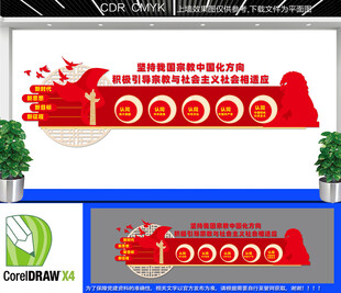 坚持宗教中国化方向文化墙