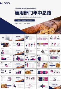 西餐高档餐厅美食面包糕点PPT