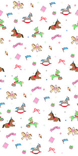 可爱卡通动物图案背景
