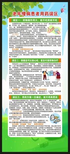 老年人健康教育知识展架