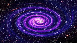 紫色旋涡星空星系