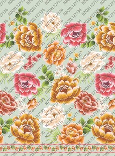 清新花卉图案背景