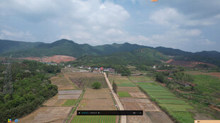 俯瞰田园风光美景