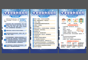 冬季健康教育海报