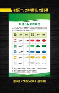 厨房色标管理制度