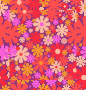 多彩花卉图案背景