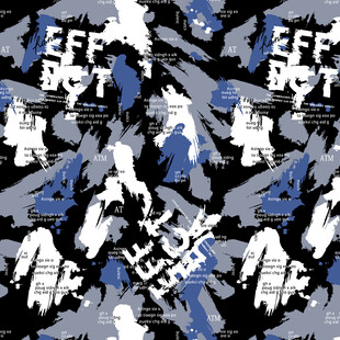 抽象涂鸦风图案设计素材