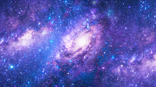 梦幻蓝色星空背景