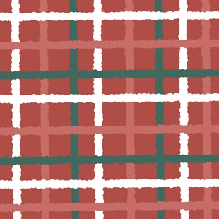 红色格子几何图案背景