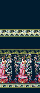 民族舞蹈表演画面汉服