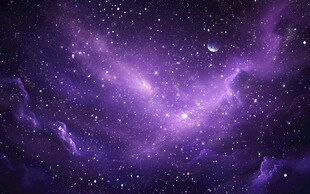 紫色星空背景图