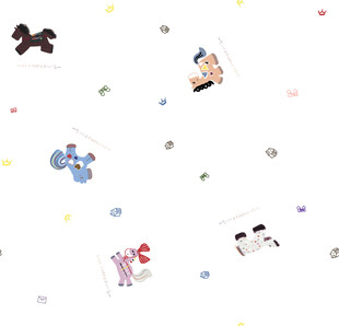 可爱卡通贴纸图案背景