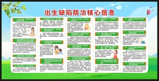 预防出生缺陷宣传栏