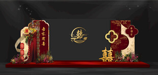 答谢宴大屏布置