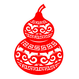 传统剪纸葫芦图案