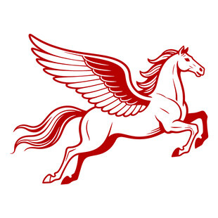 飞马带翅膀的骏马