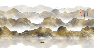 新中式现代山水画