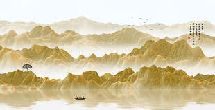 新中式禅意水墨画