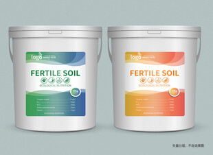 肥料包装桶贴标签