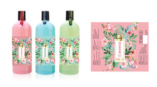 春日花卉主题美妆宣传海报