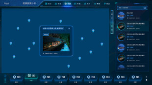 科技感数据可视化界面设计图片