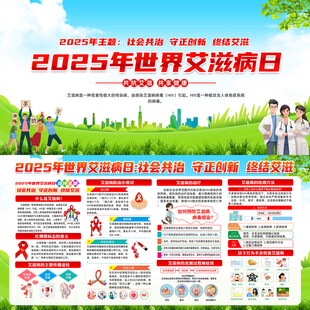 世界艾滋病日展板