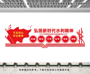 新时代水利精神文化墙