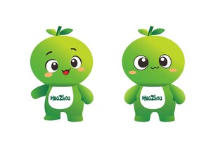 化橘红卡通萌娃