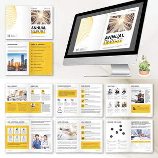 品牌画册InDesign模板