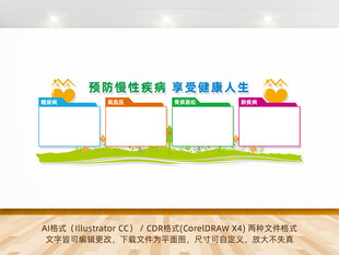 医院慢性病预防文化墙