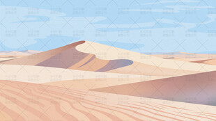 沙漠风景插画