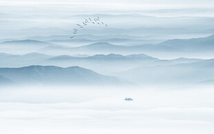 意境山水电视背景墙