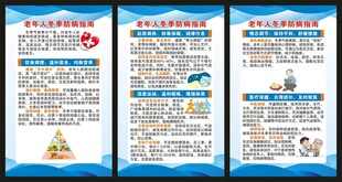 老年人健康教育知识展板