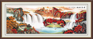 聚宝盆鸿运当头风水画