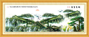 办公室万里长城装饰画