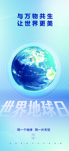 世界地球日宣传海报