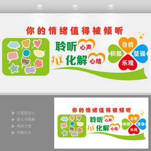 校园心理健康成长标语文化墙