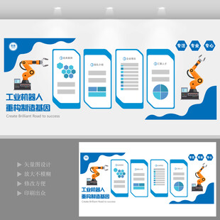 工业机器人形象墙