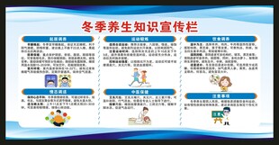 冬季养生知识宣传栏