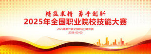 全国职业技能大赛展板背景