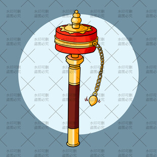 精美转经筒插画